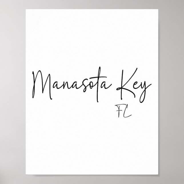 Manasota Key Florida Ca Retro  Poster (Front)