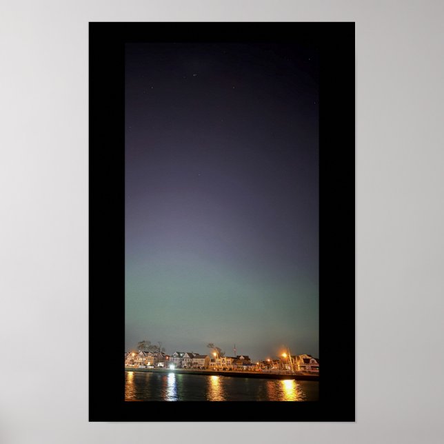 Manasquan Inlet Aurora Borealis Poster (Front)