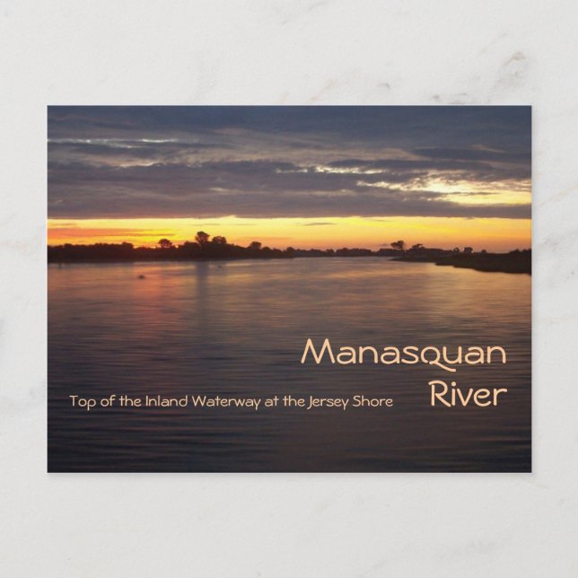 Manasquan River at Dawn Postcard (Front)