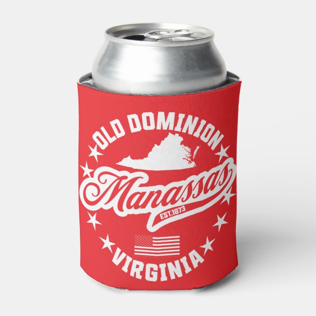 Manassas, Virginia Can Cooler (Can Front)