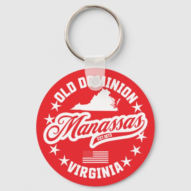 Manassas, Virginia Key Ring (Front)