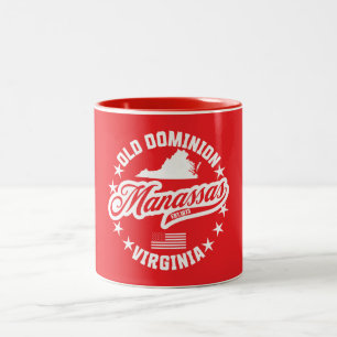 Manassas, Virginia Two-Tone Coffee Mug