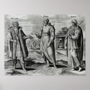 Manasseh  Amon  and Josiah Poster