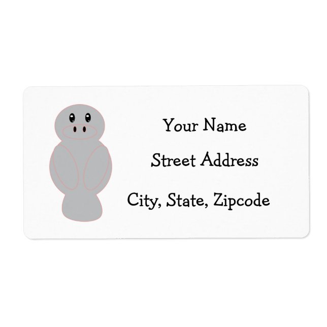 Manataee Address Label (Front)