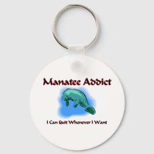 Manatee Addict Key Ring
