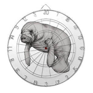 manatee art dartboard