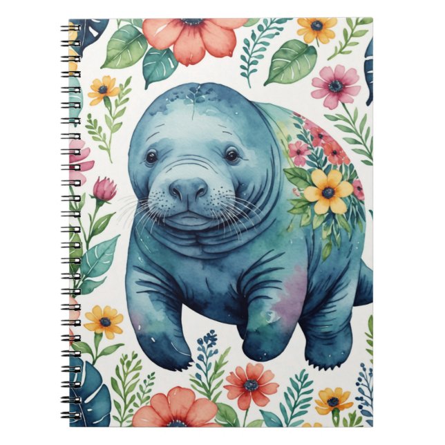 Manatee baby shirt notebook (Front)
