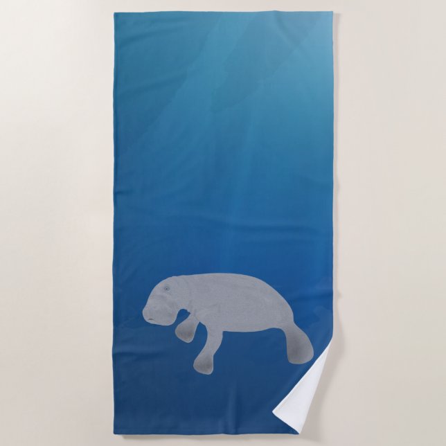 Manatee Beach Towel (Front)