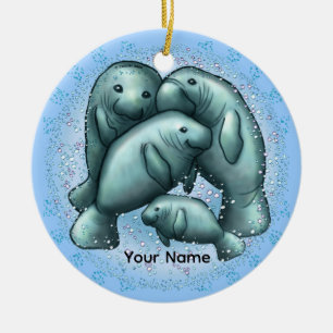 Manatee Bubbles  ornament
