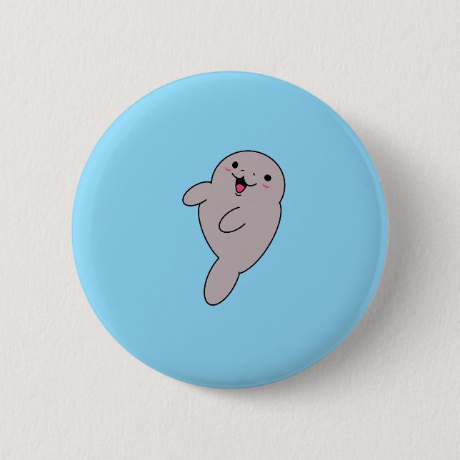 Manatee Button (Front)