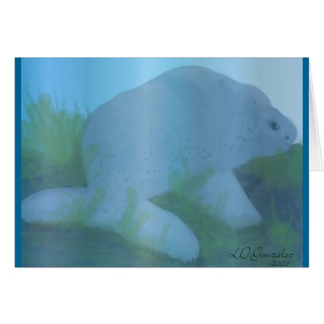 Manatee card (Front Horizontal)