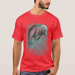 Manatee Cosmic Galaxy Celestial Outer Space Astron T-Shirt