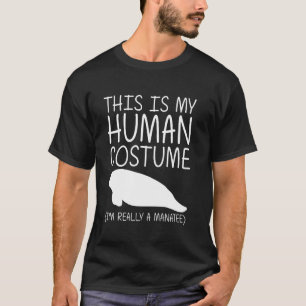 Manatee Easy Halloween Human Costume Dugong Calf D T-Shirt