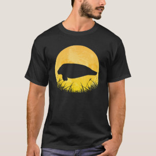 Manatee Easy Halloween Outfit Dugong Calf Moon Cos T-Shirt