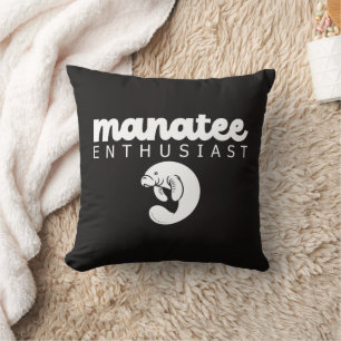 Manatee Enthusiast, Manatee Lover Marine Life Gift Cushion