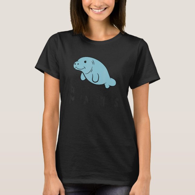 Manatee Floaty Potato Save The Manatees T-Shirt (Front)