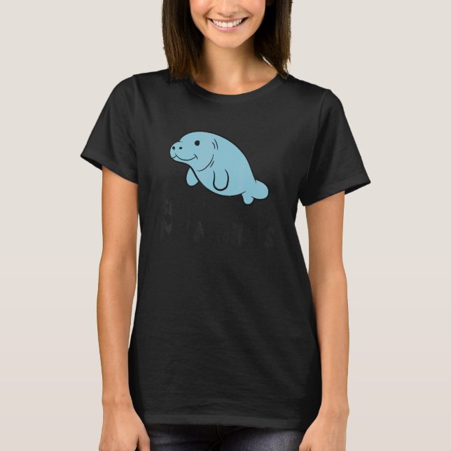 Manatee Floaty Potato Save The Manatees T-Shirt (Front)