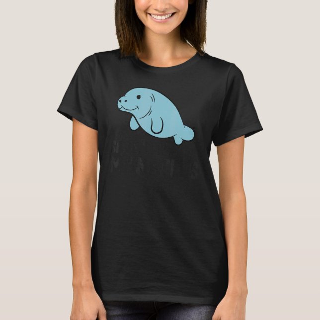 Manatee Floaty Potato Save The Manatees T-Shirt (Front)