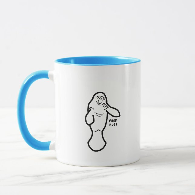 Manatee Free Hugs Mug (Left)