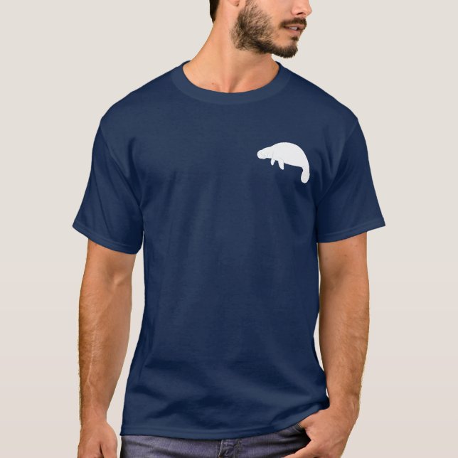 Manatee in Silhouette T-Shirt (Front)