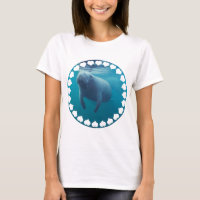 Manatee Ladies Fitted T-Shirt