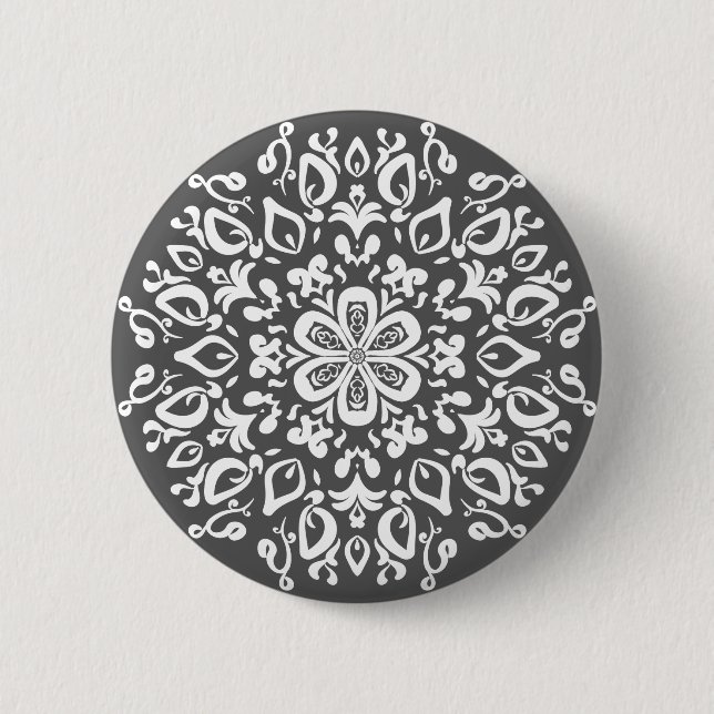 Manatee Mandala 6 Cm Round Badge (Front)