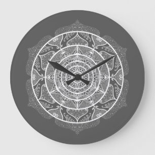 Manatee Mandala Large Clock