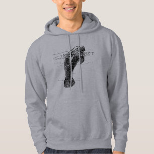 Manatee mens hoodie