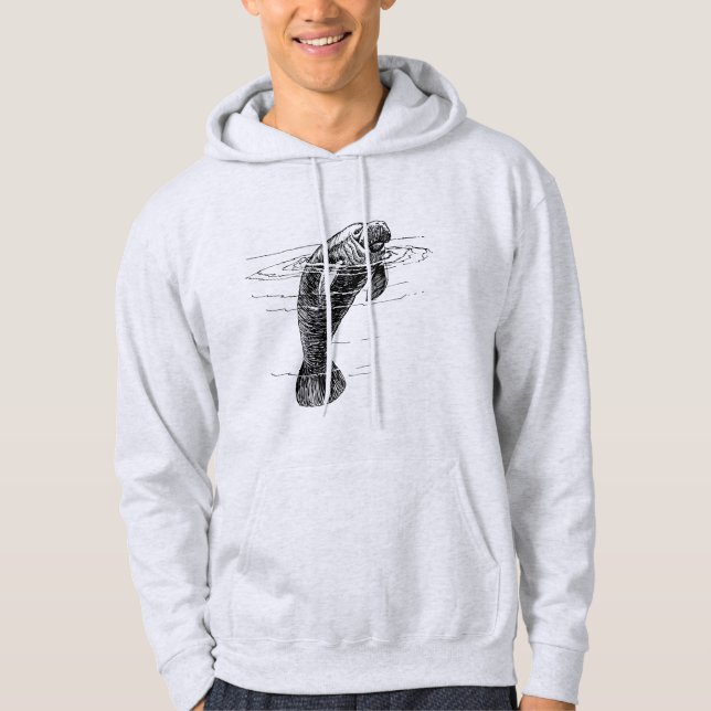 Manatee mens hoodie (Front)