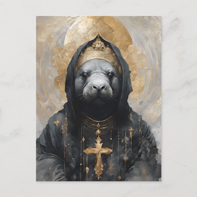 Manatee Nun Postcard (Front)