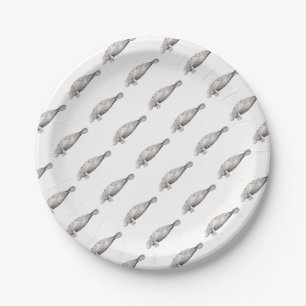 Manatee Paper Plate