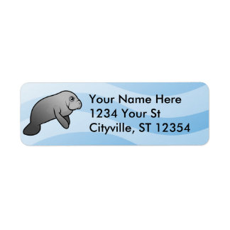 Manatee Return Address Label