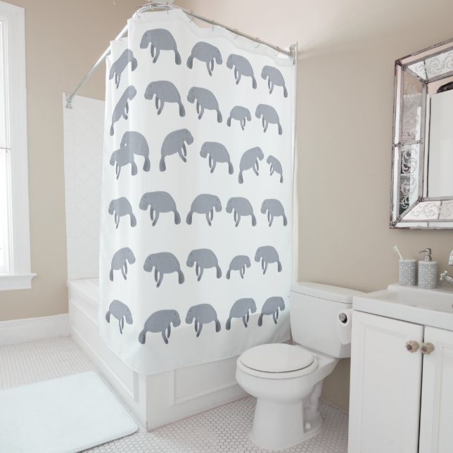 Manatee Shower Curtain (In Situ)
