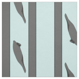 Manatee Stripes grey teal fabric