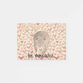 Manatee Valentine Post-it Notes
