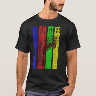 Manatee  Vintage Retro Du Gong Mammal Sea Cow T-Shirt