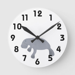 Manatee Wall Clock