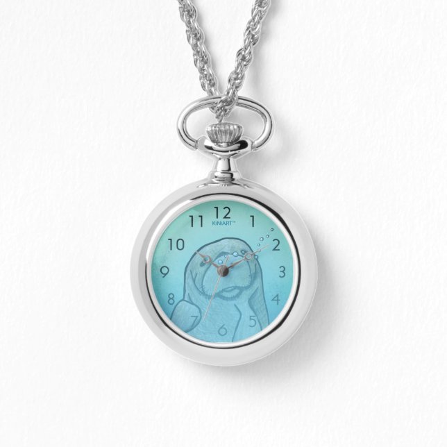 Manatee Watch Necklace  (Front)
