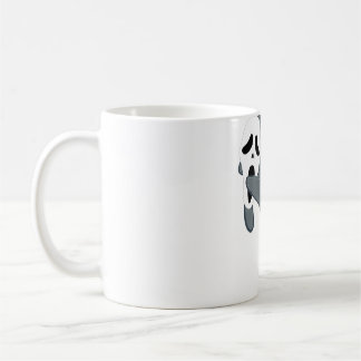 Manatee Wearing Scary Halloween Mask Funny Sea Cow Coffee Mug