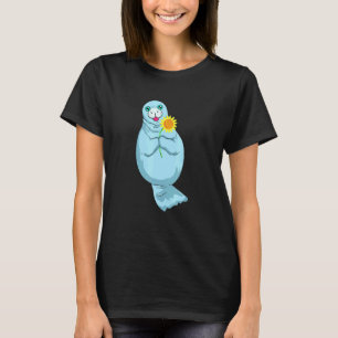 Manatee With Sunflower T-Shirt