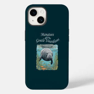 Manatees Gentle Aquatic Guardians iPhone 14 Case