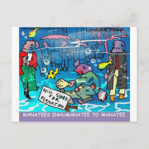 Manatees Inhumanatee Funny Tees Mugs Cards Etc
