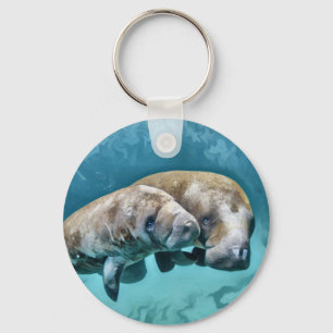 Manatees Key Ring