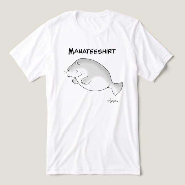 MANATEESHIRT by Sandra Boynton Tri-Blend Shirt (Design Front)