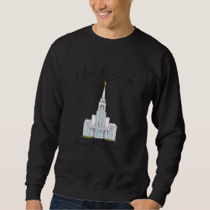 Manaus Brazil Temple I Love To See My Temple Calli Sweatshirt
