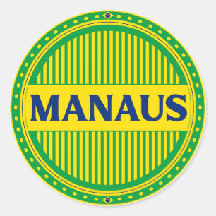 Manaus City Pride – Brazilian Identity Classic Round Sticker