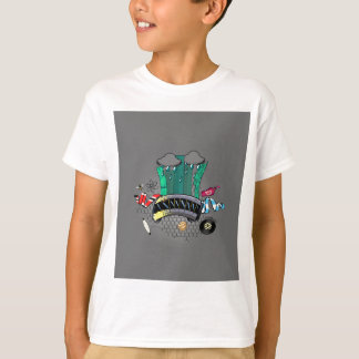 Manchester and Greater Manchester with bee & tram T-Shirt
