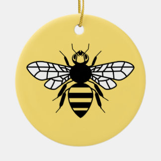 Manchester Bee Ceramic Tree Decoration
