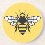 Manchester Bee Coaster<br><div class="desc">A design all about the Manchester bee. The honey bee,  or worker bee is the traditional symbol of the City of Manchester.</div>