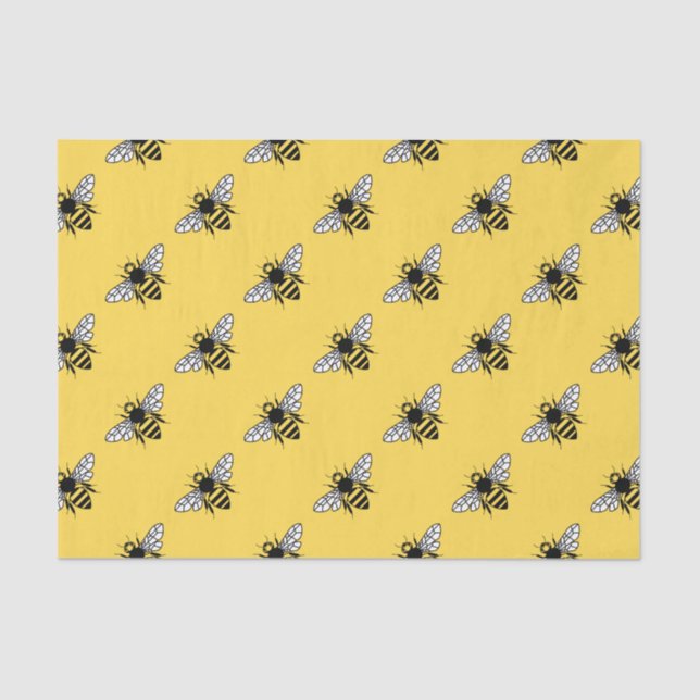 Manchester Bee Tissue Paper (Front)